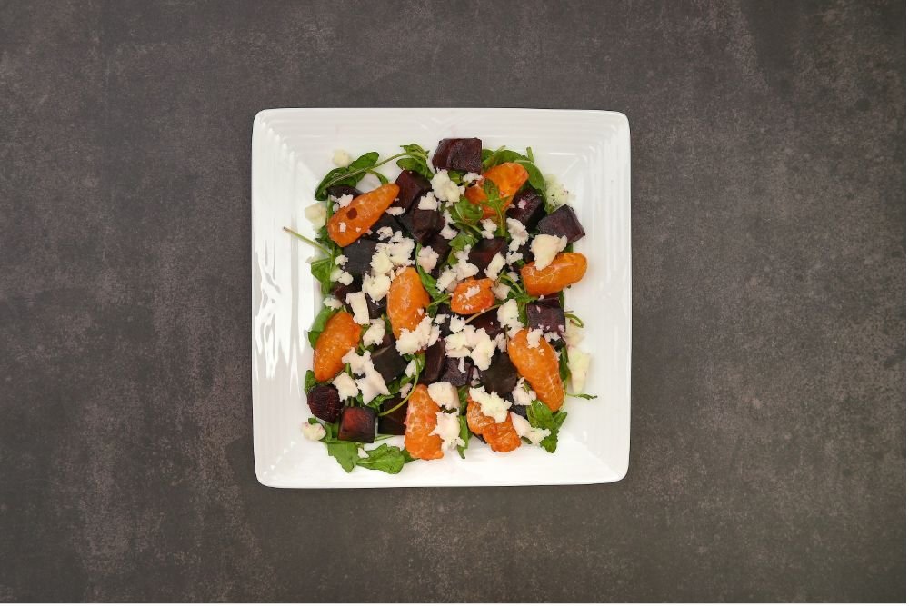 Arugula Beetroot Goat Cheese Orange Salad